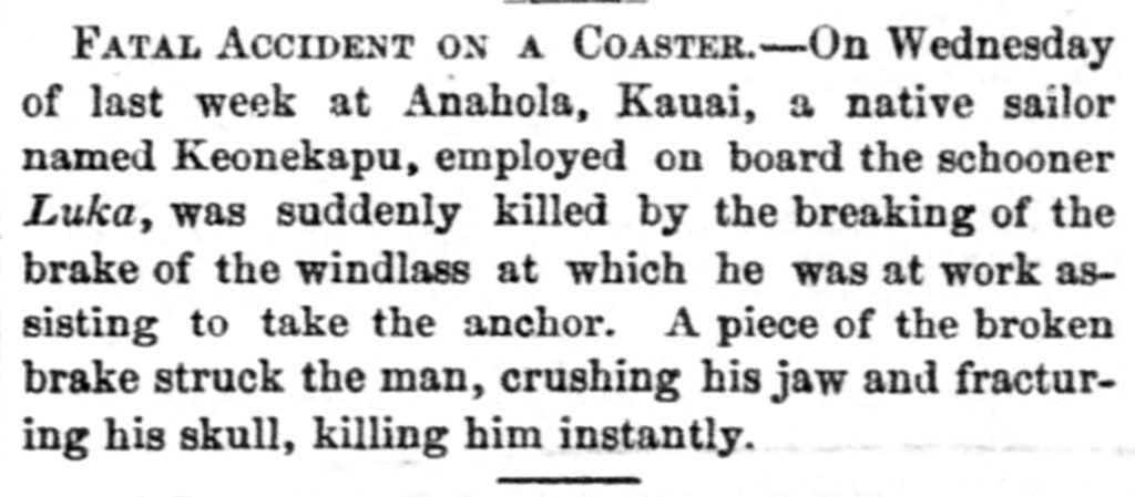 Fraught With Danger – December 1873